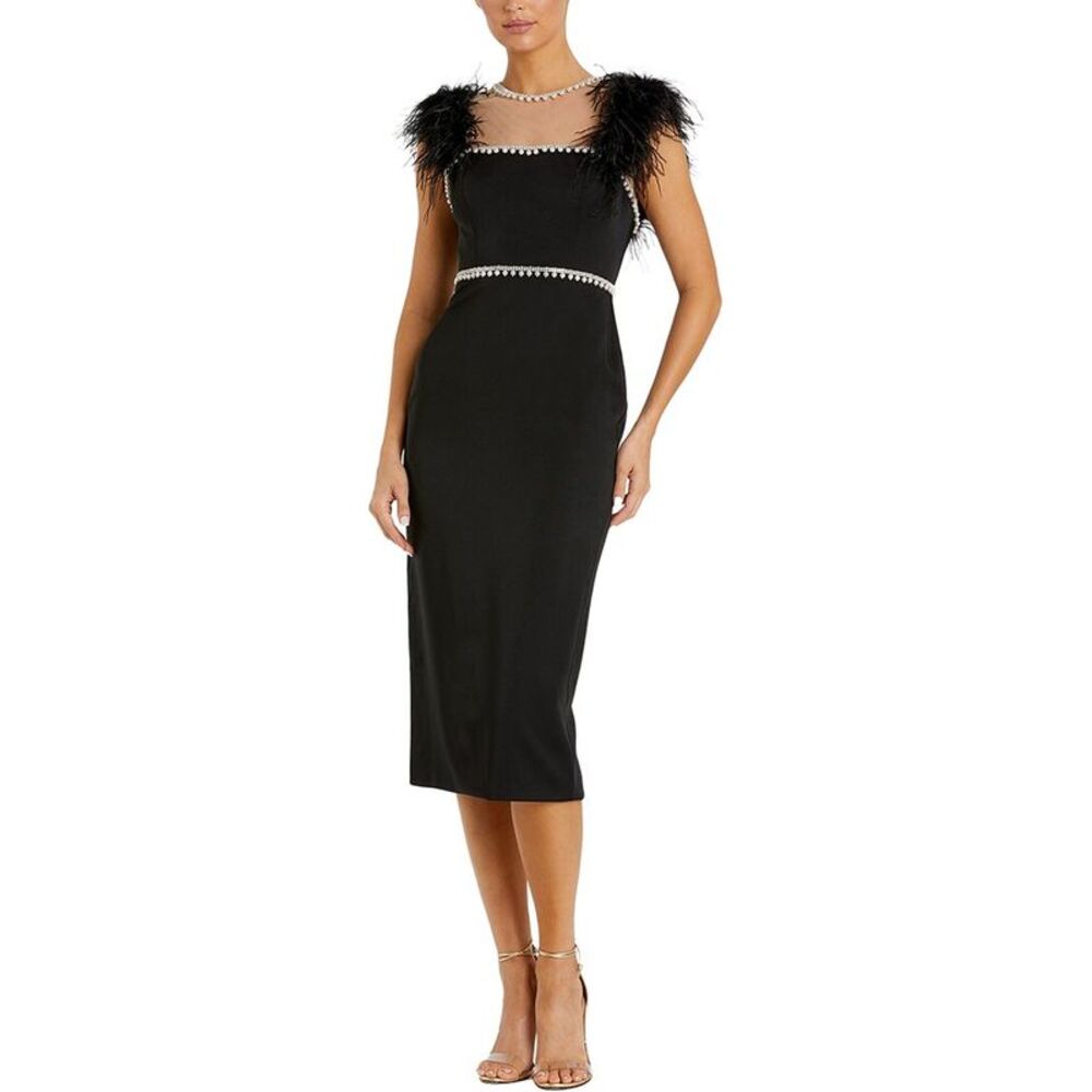 Mac Duggal Womens  Midi Dress